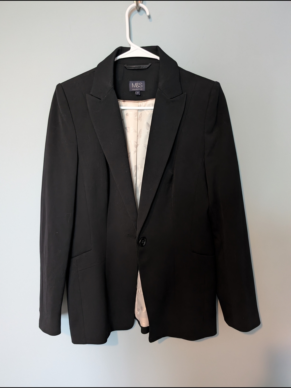 Black Single-Button Blazer
